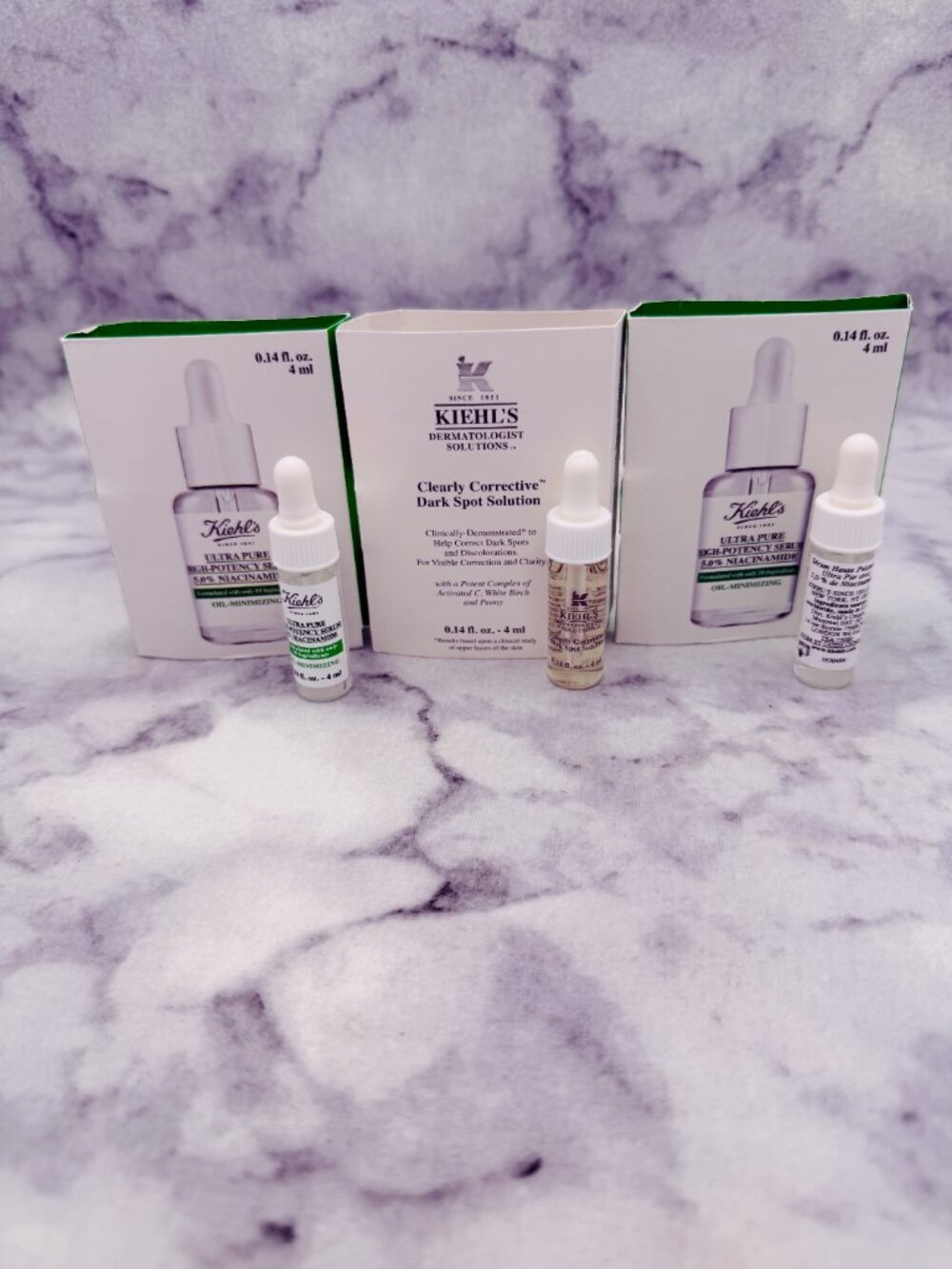 Kiehls Skincare Set-Dark Spot Solution& Ultra High-Potency Serum,3 x 4ml-3pc-NEW